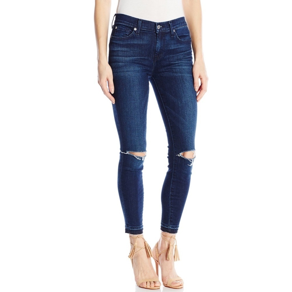 NWOT 7 for all mankind the ankle skinny Dark Brisbane - 26